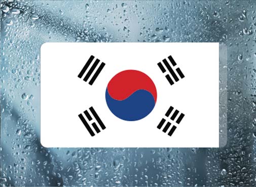 Korea Flag Slim - Filthy Dog Decals