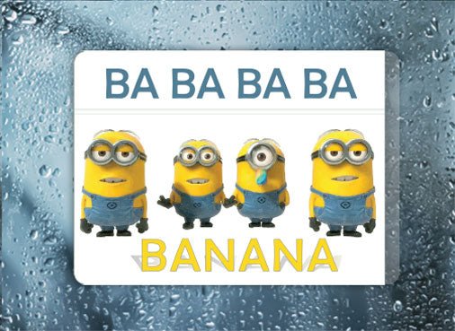 Minions on White - Filthy Dog Decals