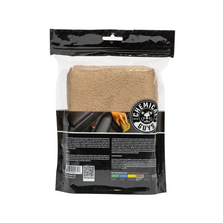 PREMIUM GRADE WORKHORSE MICROFIBER APPLICATOR Tan/Brown (Leather) 2 Pack - Filthy Dog Decals