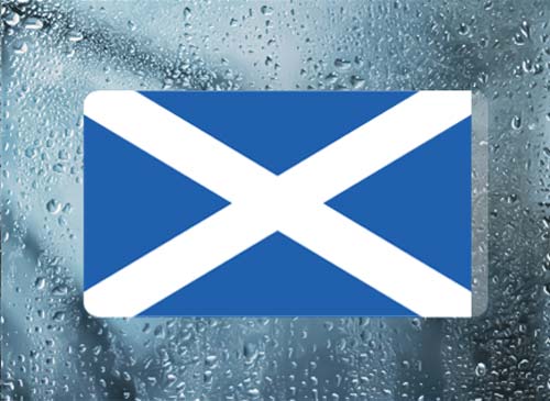 Scotland Flag Slim - Filthy Dog Decals