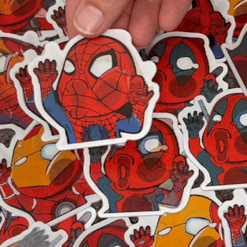 Spiderman, Deadpool & Ironman - Filthy Dog Decals