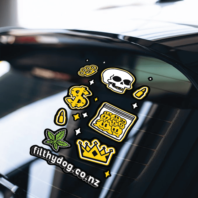 Thug Life - Sticker Sheet - Filthy Dog Decals