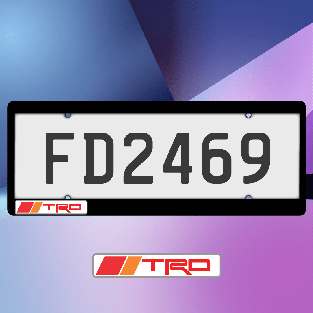 TRD Retro Plate Frames - Filthy Dog Decals