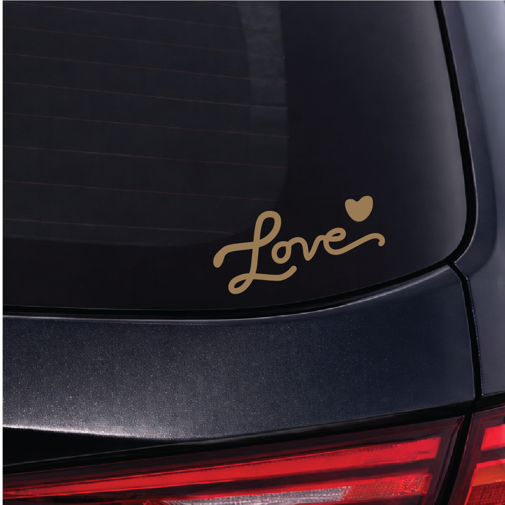 Love Sticker - Choose Colour