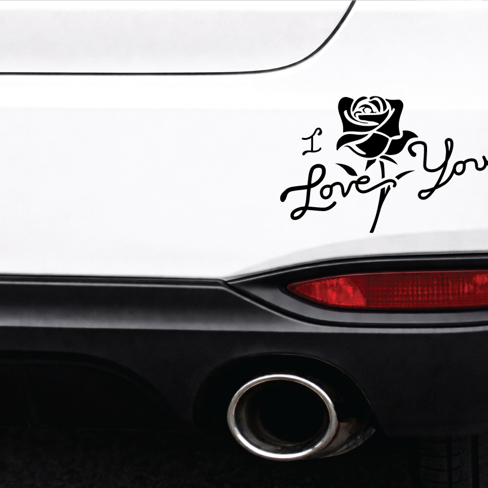 Love Rose Sticker - Choose Colour