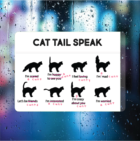 Cat tail speak