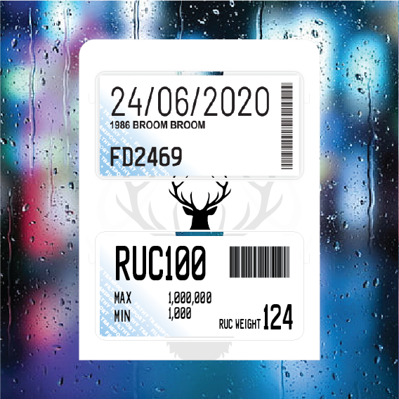 Deer - Double Pocket Rego/RUC Holder