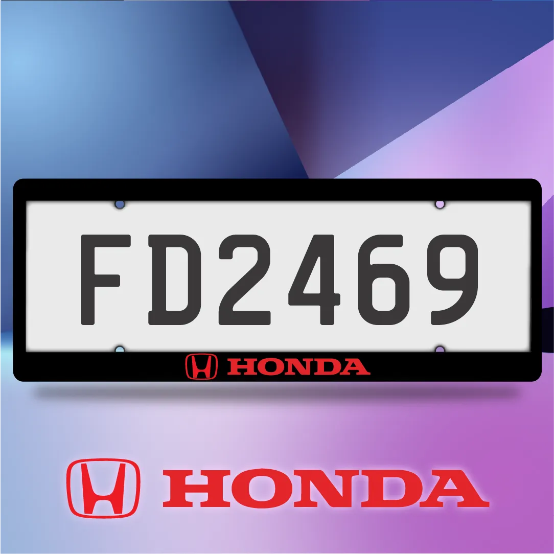 HONDA Red Plate Frames
