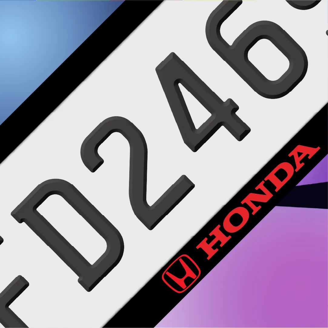 HONDA Red Plate Frames