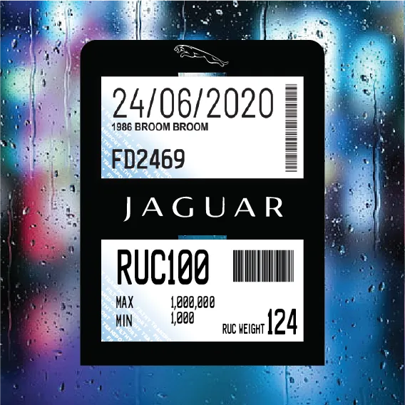 Jaguar Double Pocket Rego/RUC Holder