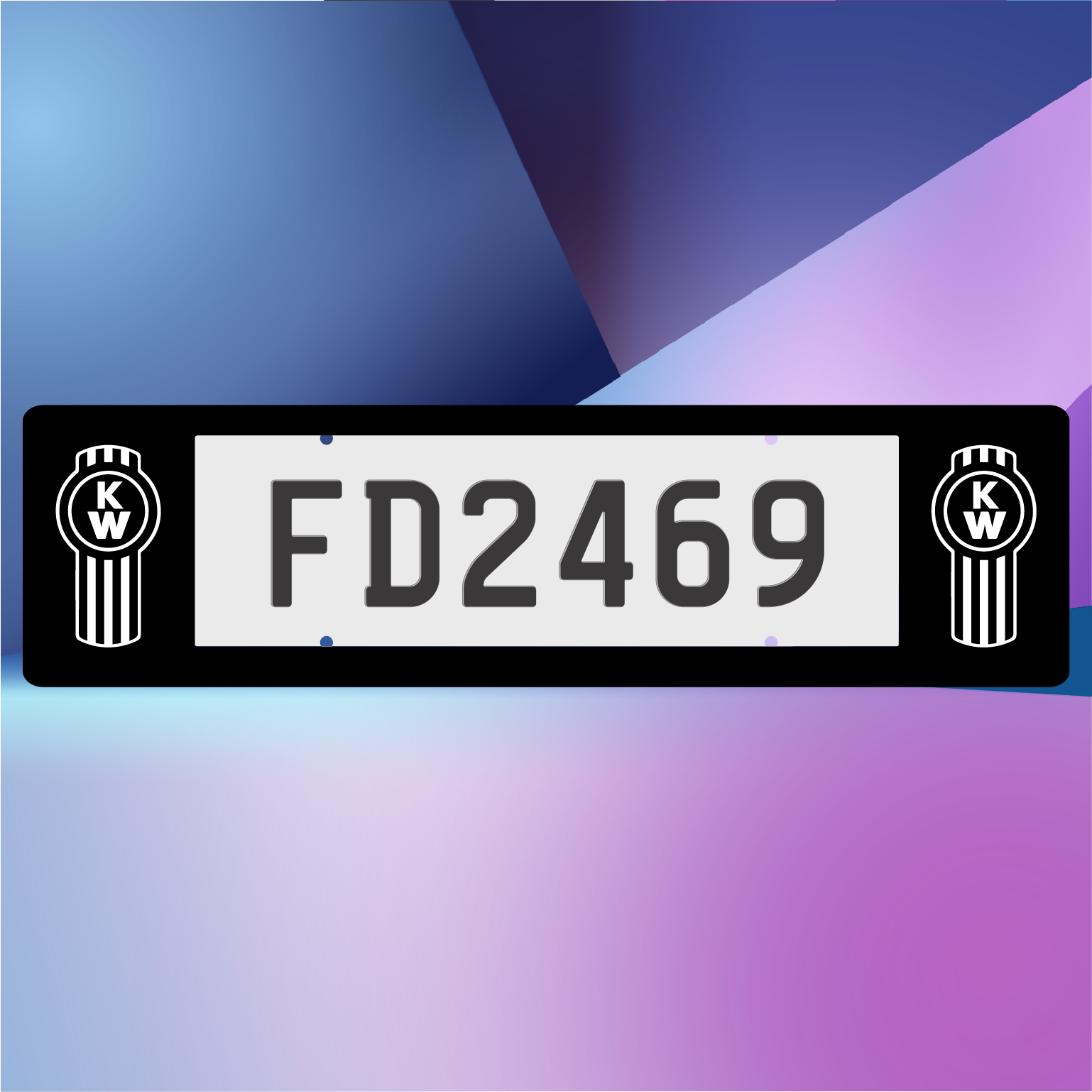 Kenworth Winged Plate Frames