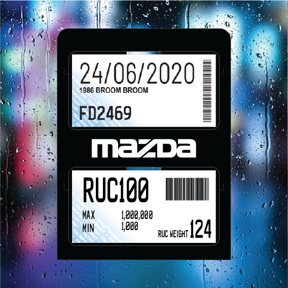 MAZDA - Double Pocket Rego/RUC Holder