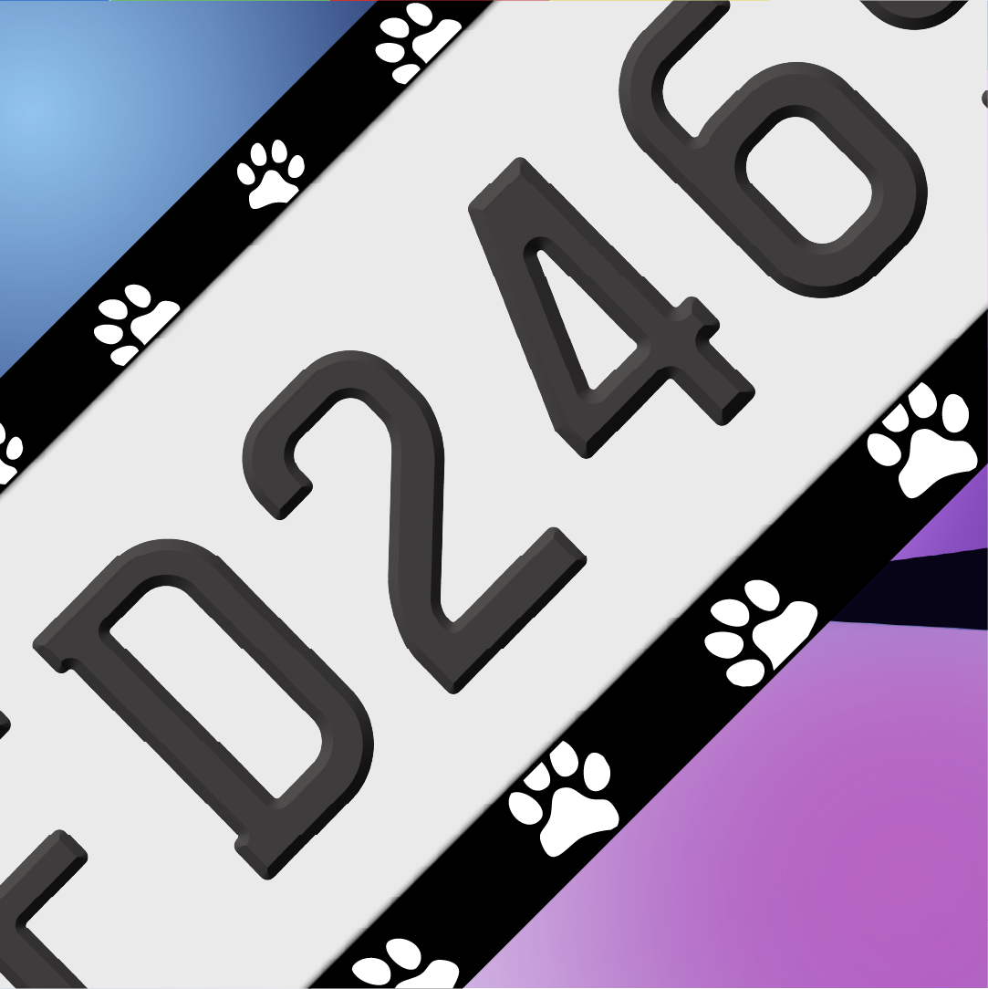 Paw Prints Plate Frames