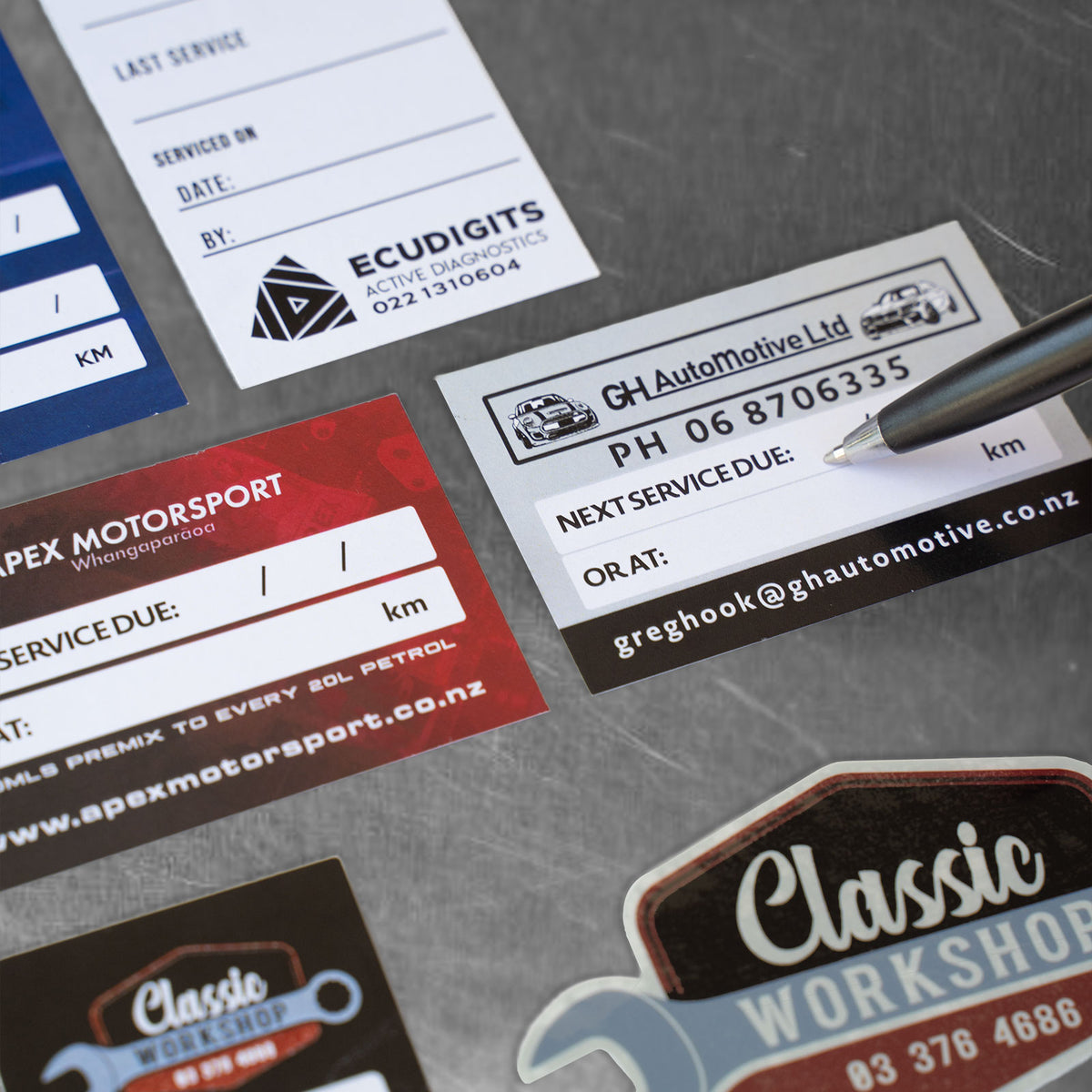 Sticker Pin For Service Sample Business Products