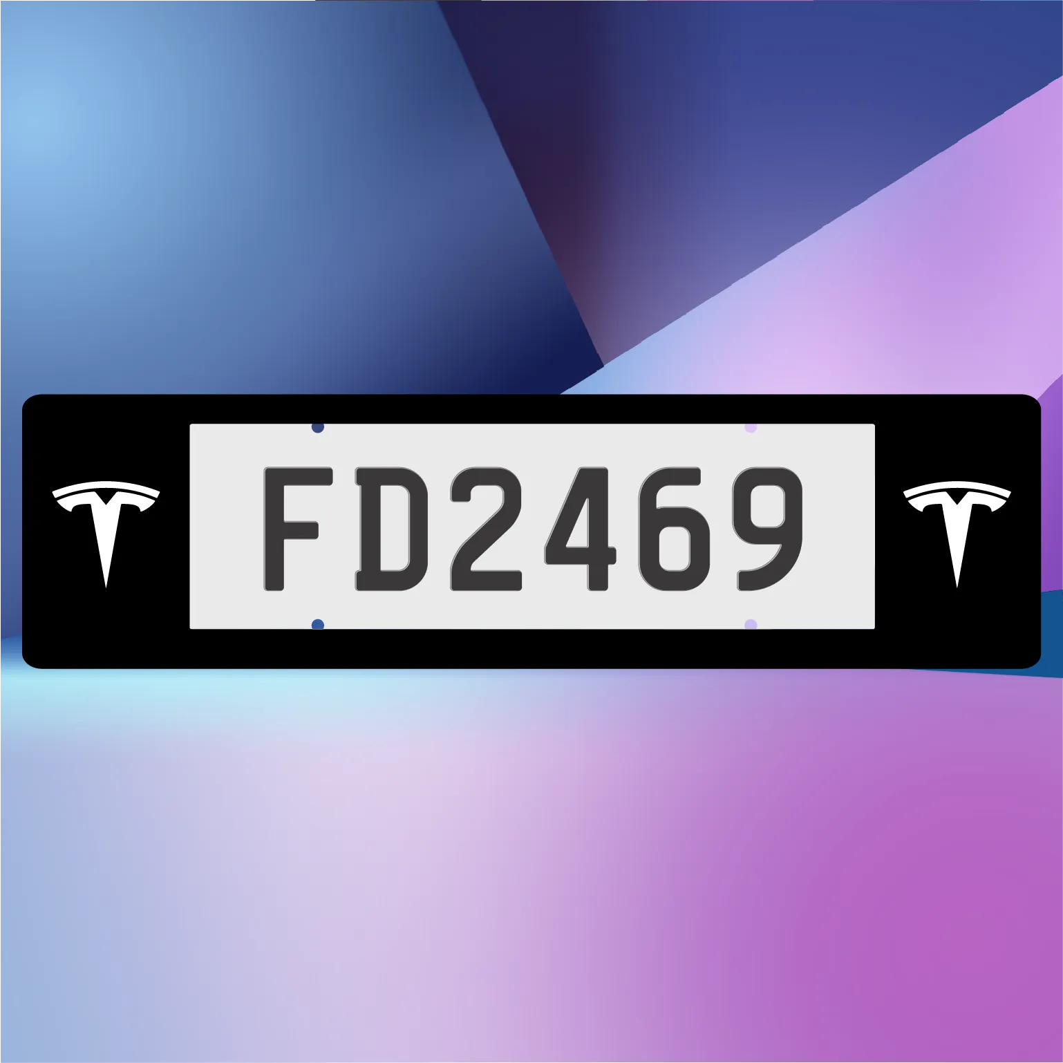 Tesla Winged Plate Frames