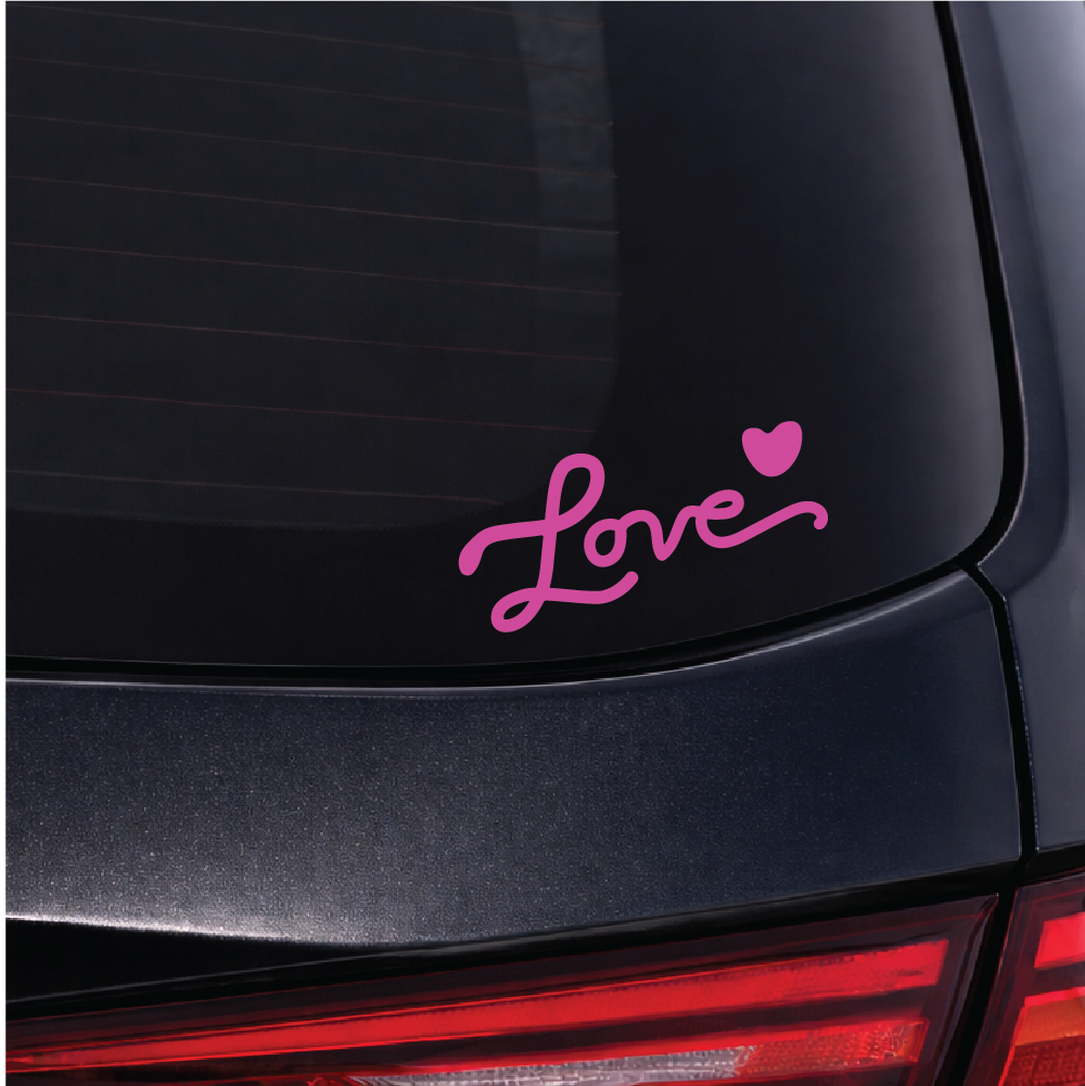 Love Sticker - Choose Colour