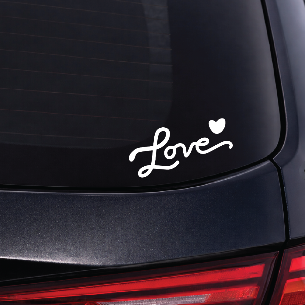 Love Sticker - Choose Colour