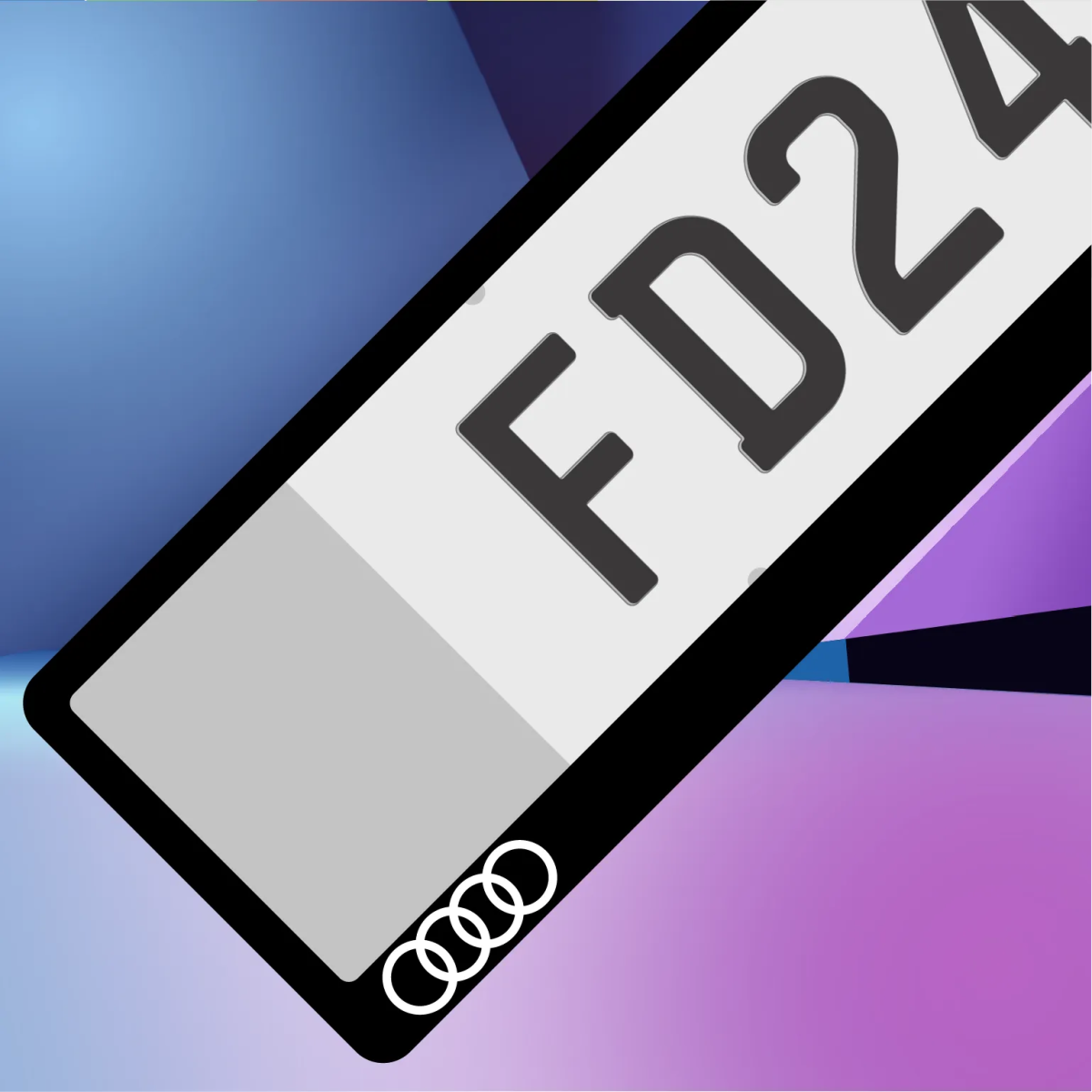 Audi Euro Plate Frames - Filthy Dog Decals