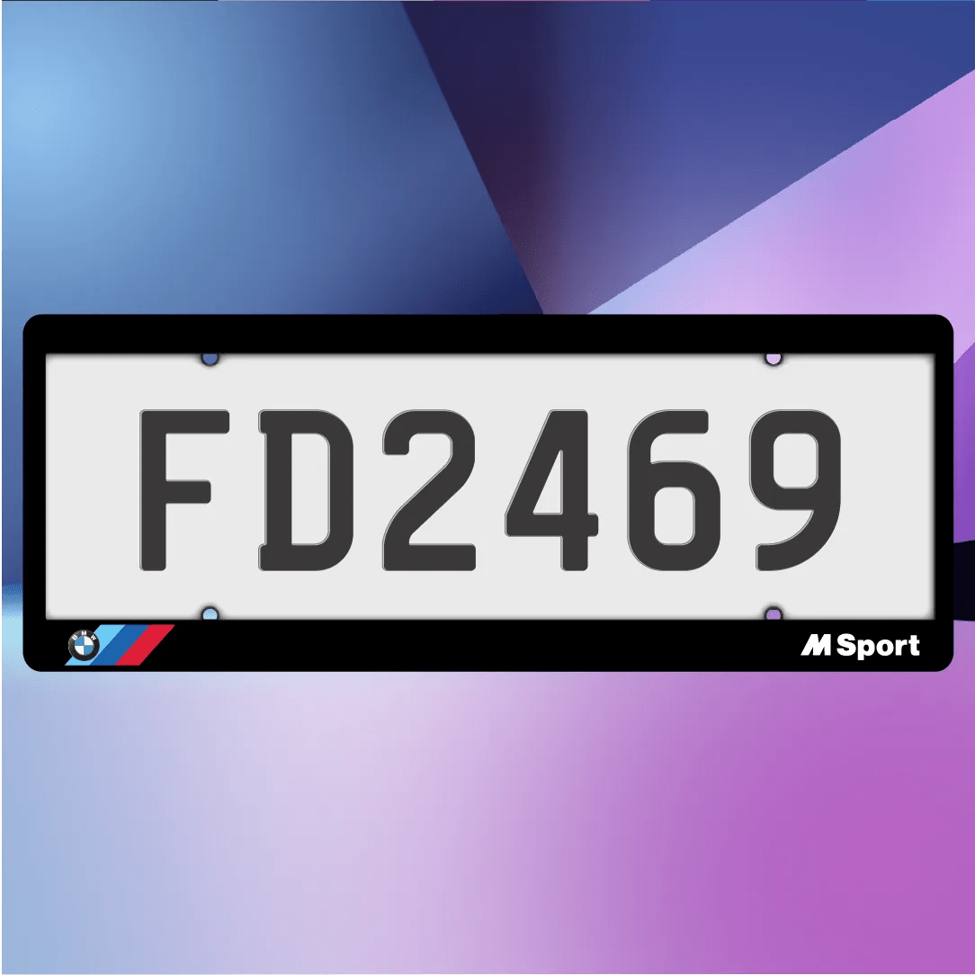 BMW MSport Standard Plate Frames - Filthy Dog Decals
