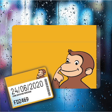 Curious George - Filthy Dog Decals