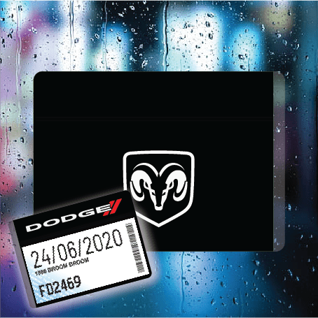 Dodge Ram with Stripes - Filthy Dog Decals