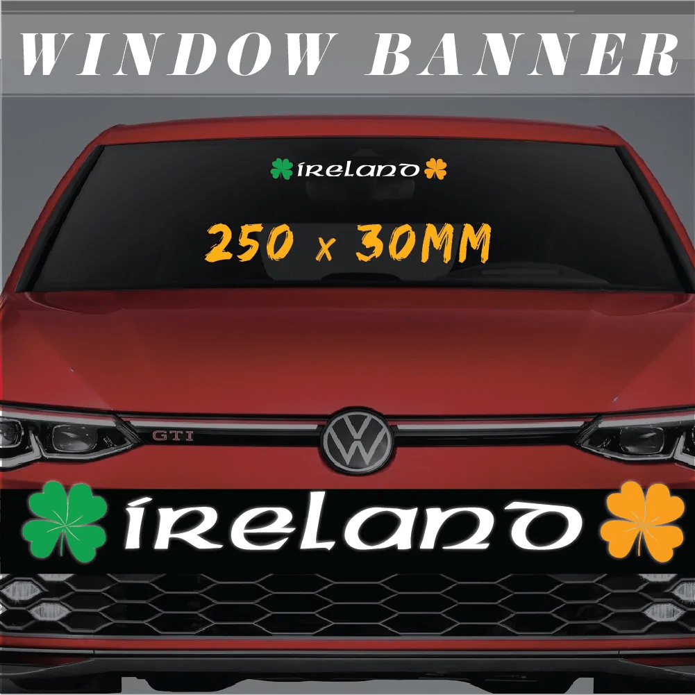 IRELAND GWO - Windscreen Banner/Sticker - Filthy Dog Decals