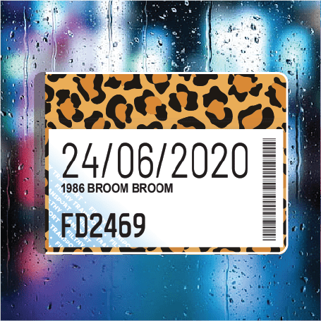 Leopard Print Orange - Filthy Dog Decals