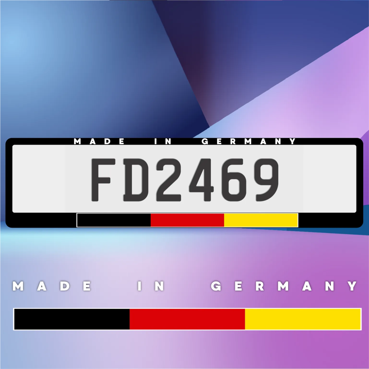 Made in Germany Euro Plate Frames - Filthy Dog Decals