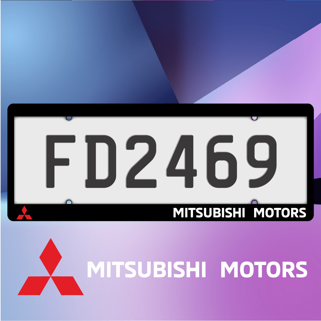 Mitsubishi Motors Plate Frames - Filthy Dog Decals