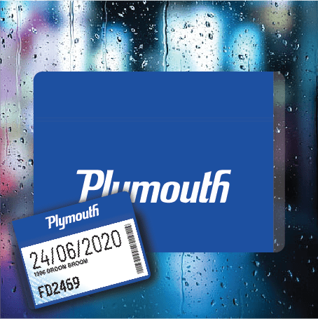 Plymouth on Blue - Filthy Dog Decals