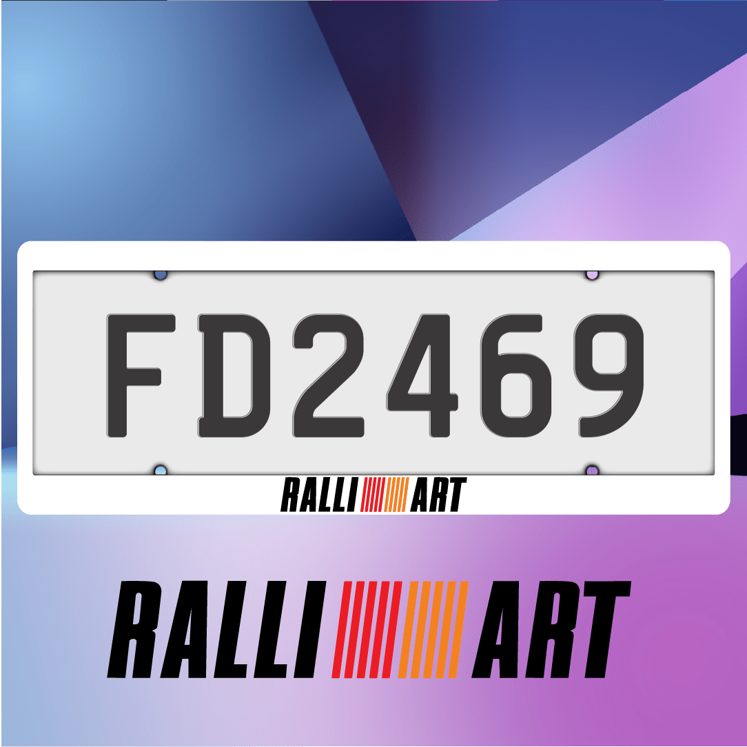 Ralliart Plate Frames - Filthy Dog Decals