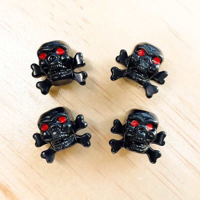 Skull Valve Caps - Filthy Dog Decals