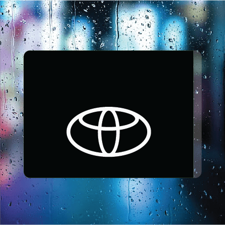 Toyota Emblem White - Filthy Dog Decals