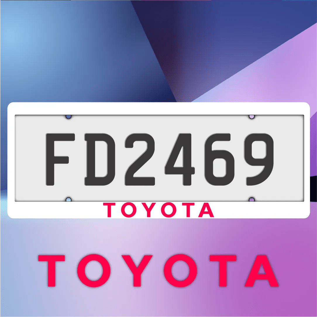 TOYOTA Plate Frames - Filthy Dog Decals