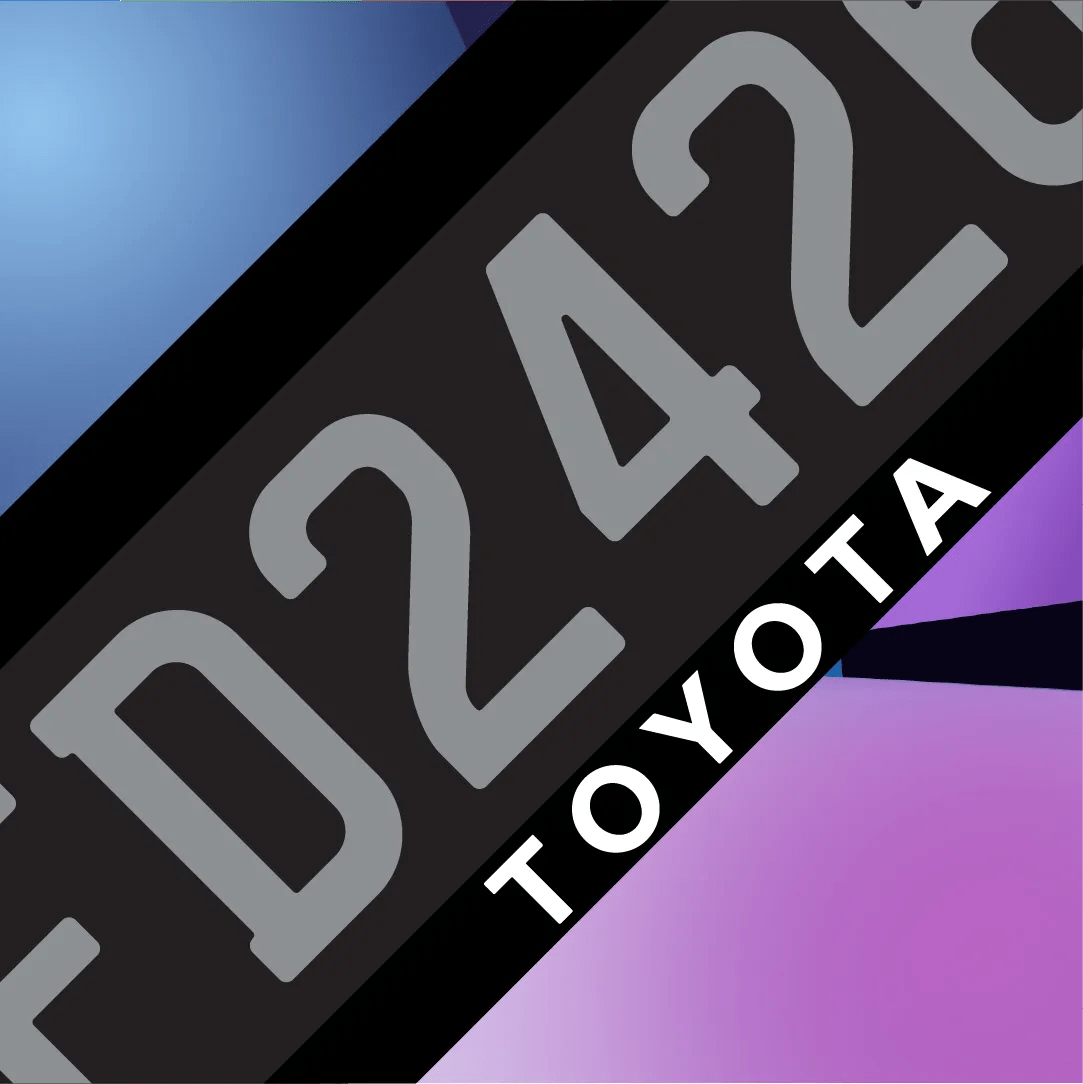 TOYOTA Slim Plate Frames - Filthy Dog Decals