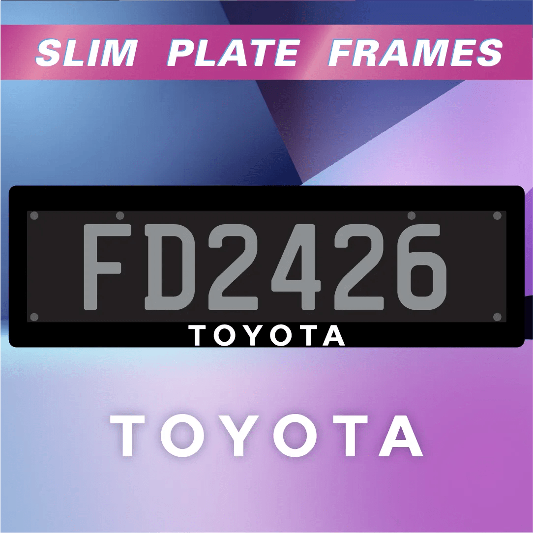 TOYOTA Slim Plate Frames - Filthy Dog Decals