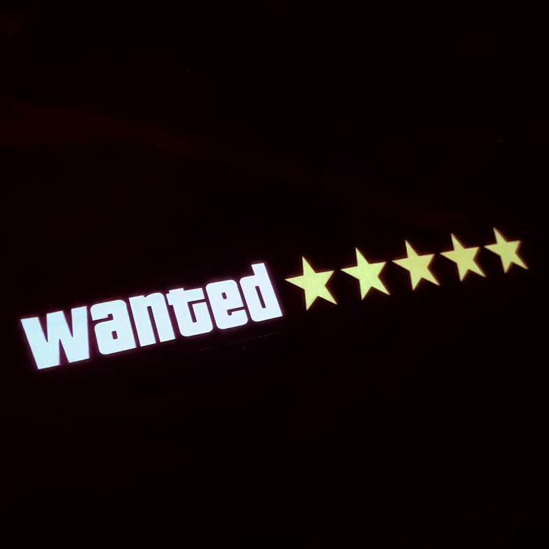 Wanted EL Sticker - Filthy Dog Decals