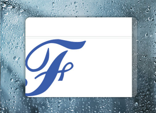 F on White
