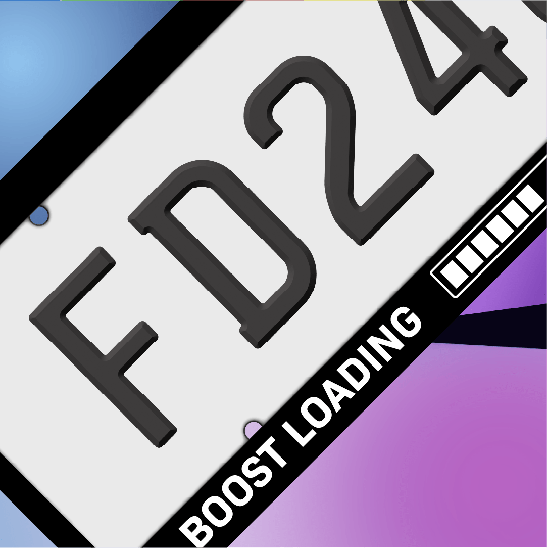 Boost Loading Plate Frames - Filthy Dog Decals