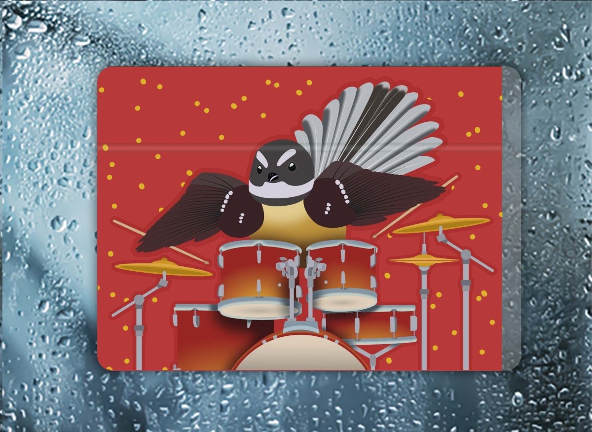 Drum'n Piwakawaka - Filthy Dog Decals