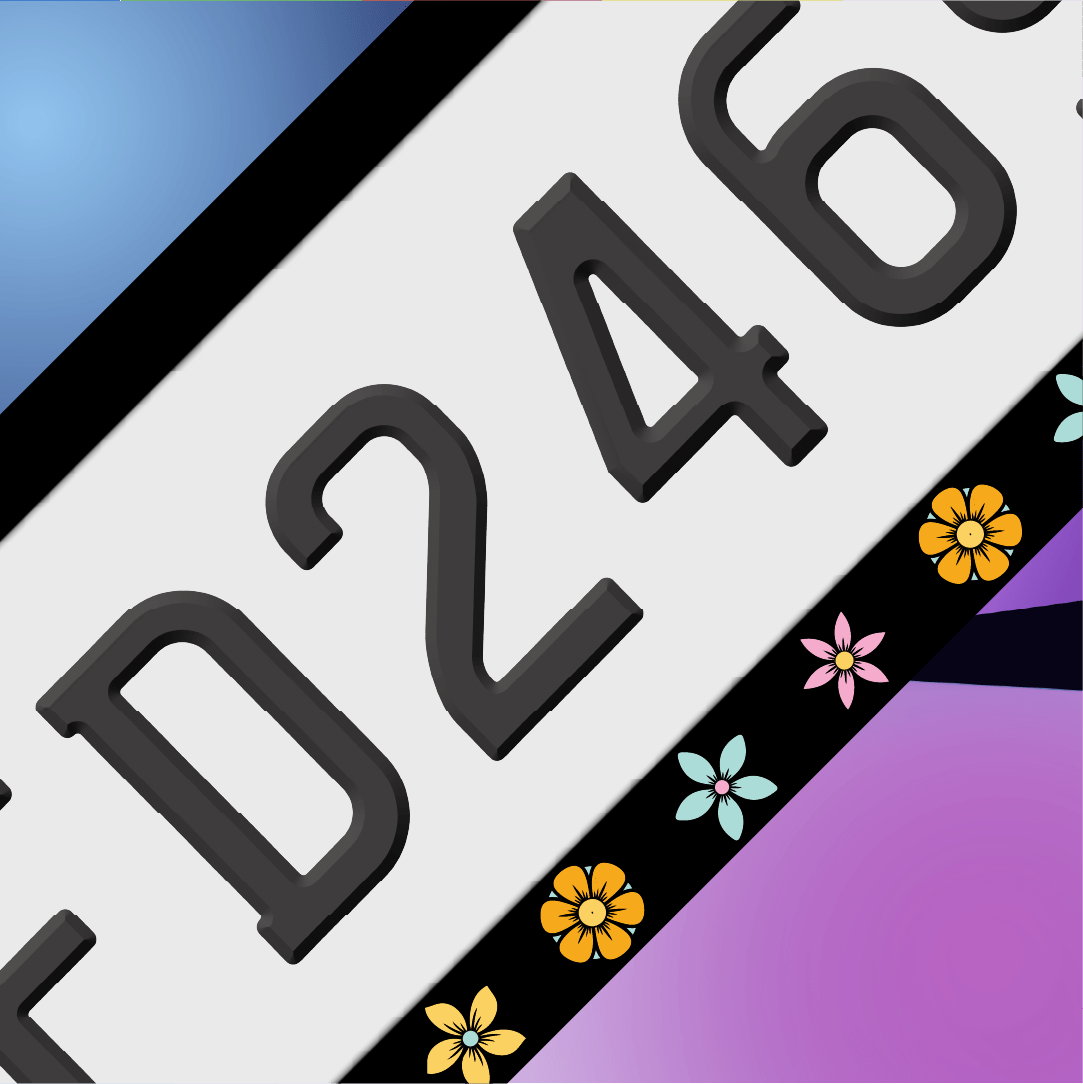 Flower Plate Frames - Filthy Dog Decals