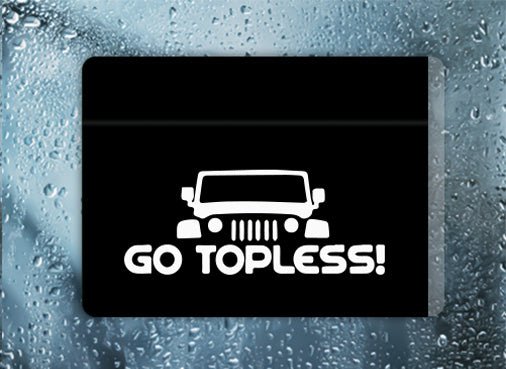 Go Topless! - Filthy Dog Decals