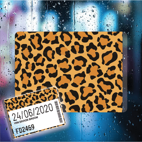 Leopard Print Orange - Filthy Dog Decals