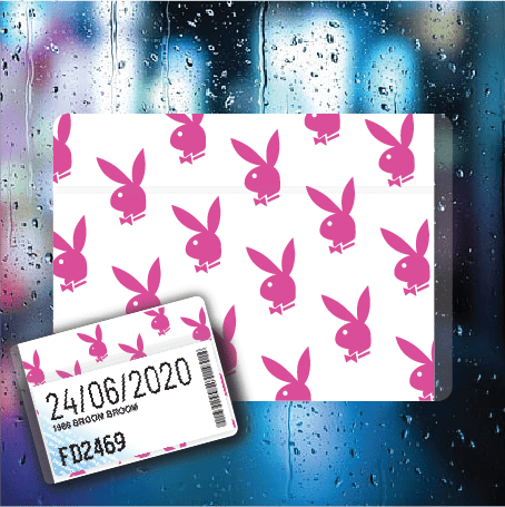 Playboy Bunny Pink Pattern - Filthy Dog Decals