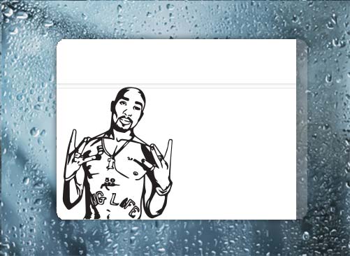 Tupac - Filthy Dog Decals