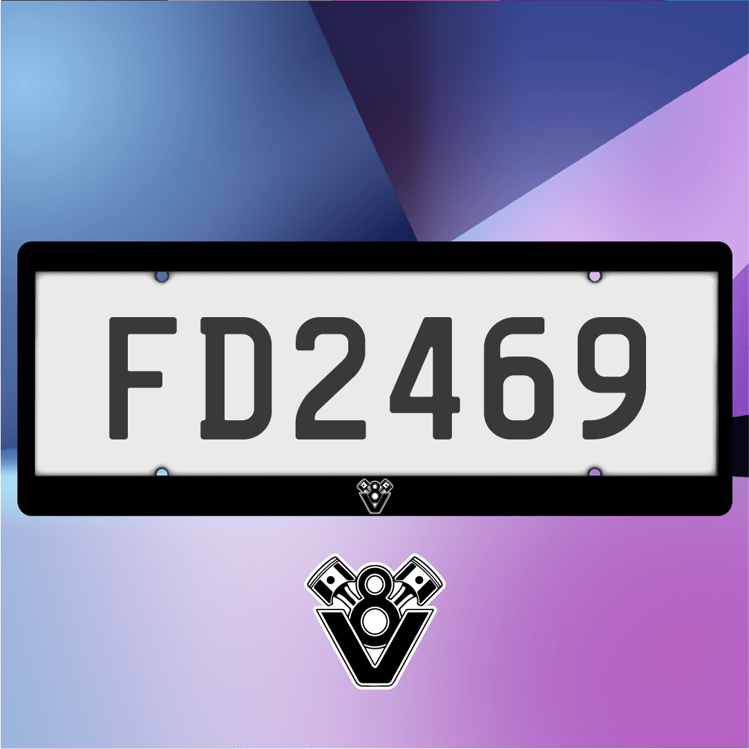 V8 Plate Frames - Filthy Dog Decals